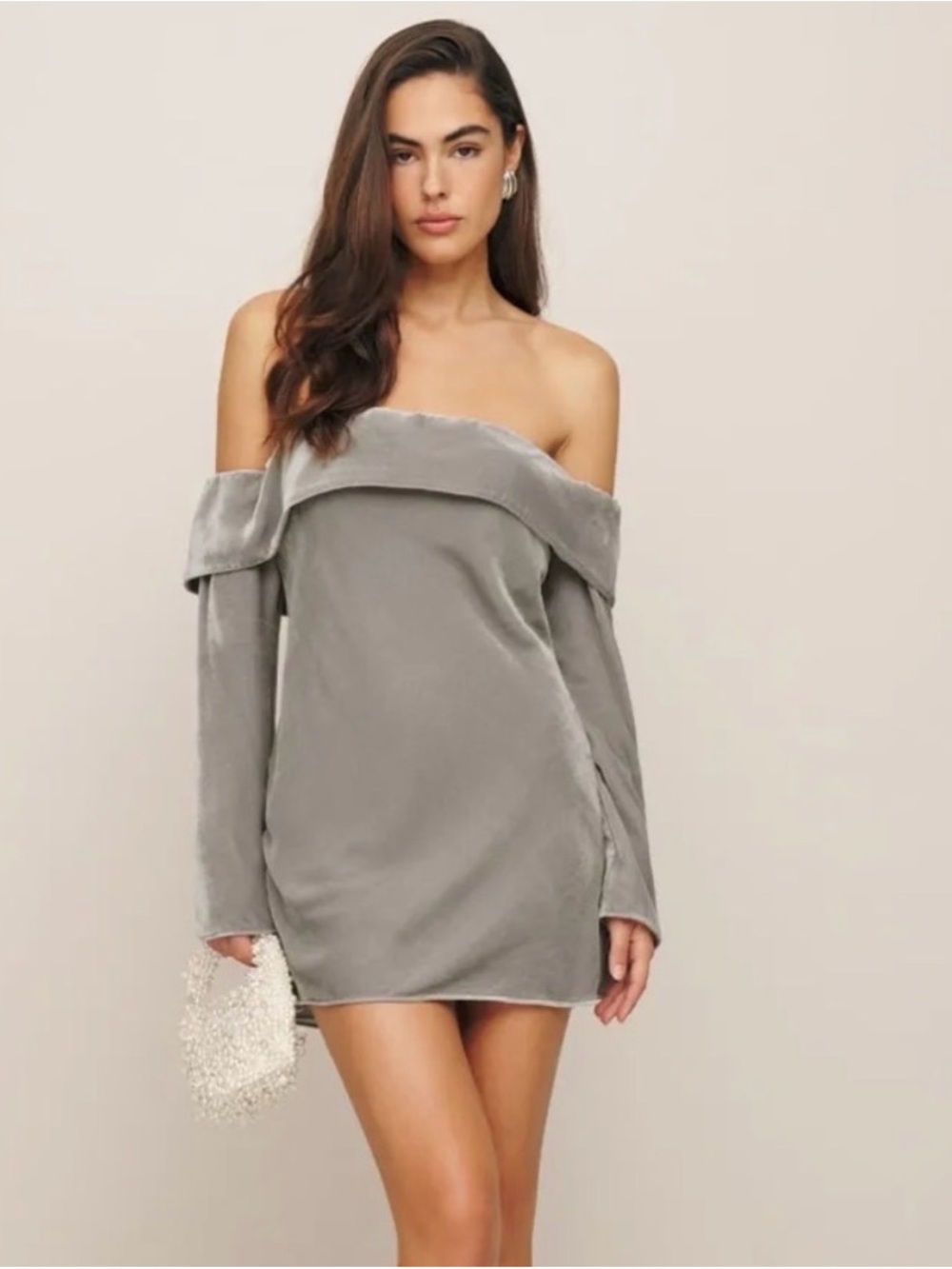 Reformation Maves Dress Velvet
